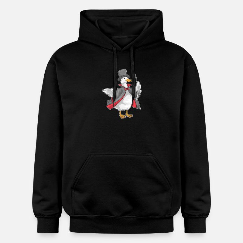 Baguette de Magicien Canard - Sweat à capuche Softstyle® Gildan Unisexe - noir