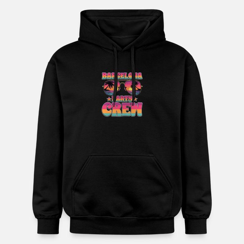 Barcelone Party Crew - Sweat à capuche Softstyle® Gildan Unisexe - noir