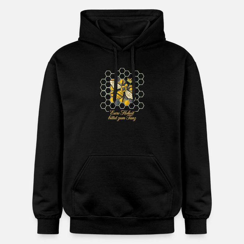 Abeille royale dans le nid d’abeille - Sweat à capuche Softstyle® Gildan Unisexe - noir