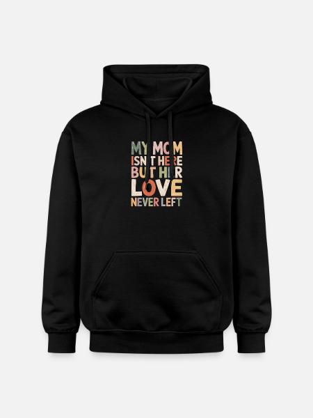 Mom's Liebe Bleibt Farbenfroh - Gildan Unisex Softstyle® Midweight Hoodie - Schwarz