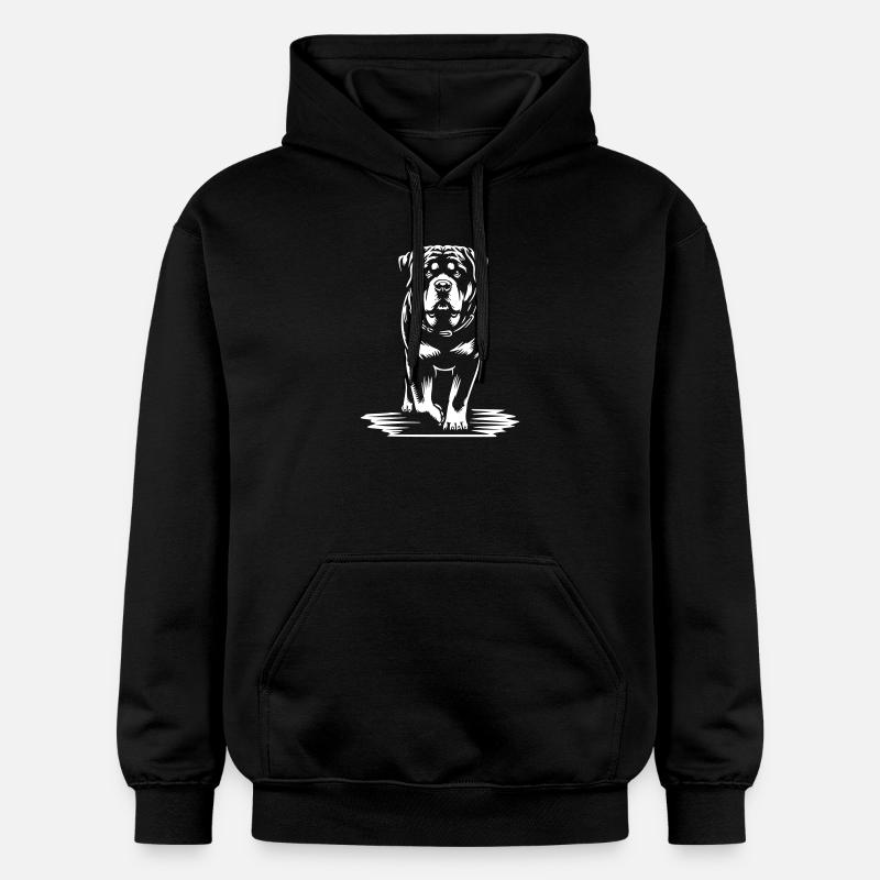 Rottweiler « Édition Noire » - Sweat à capuche Softstyle® Gildan Unisexe - noir