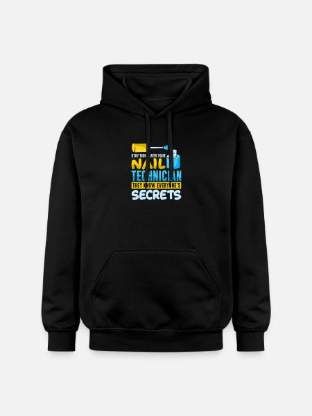 Nageldesigner Nageldesignerin Kosmetik Nagelstudio - Gildan Unisex Softstyle® Midweight Hoodie - Schwarz