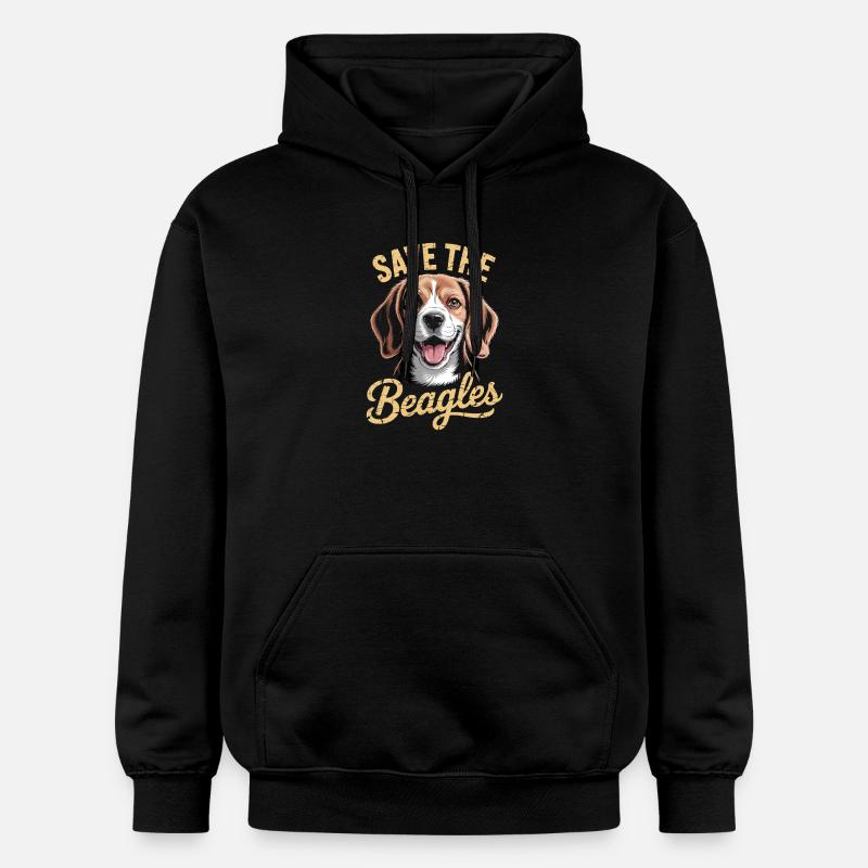 Sauvez les Beagle - Sweat à capuche Softstyle® Gildan Unisexe - noir