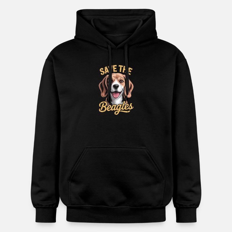 Sauvez les Beagle - Sweat à capuche Softstyle® Gildan Unisexe - noir