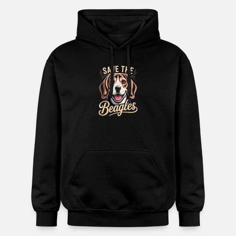 Sauvez les Beagle - Sweat à capuche Softstyle® Gildan Unisexe - noir