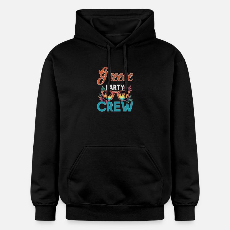 Équipage Grèce - Sweat à capuche Softstyle® Gildan Unisexe - noir