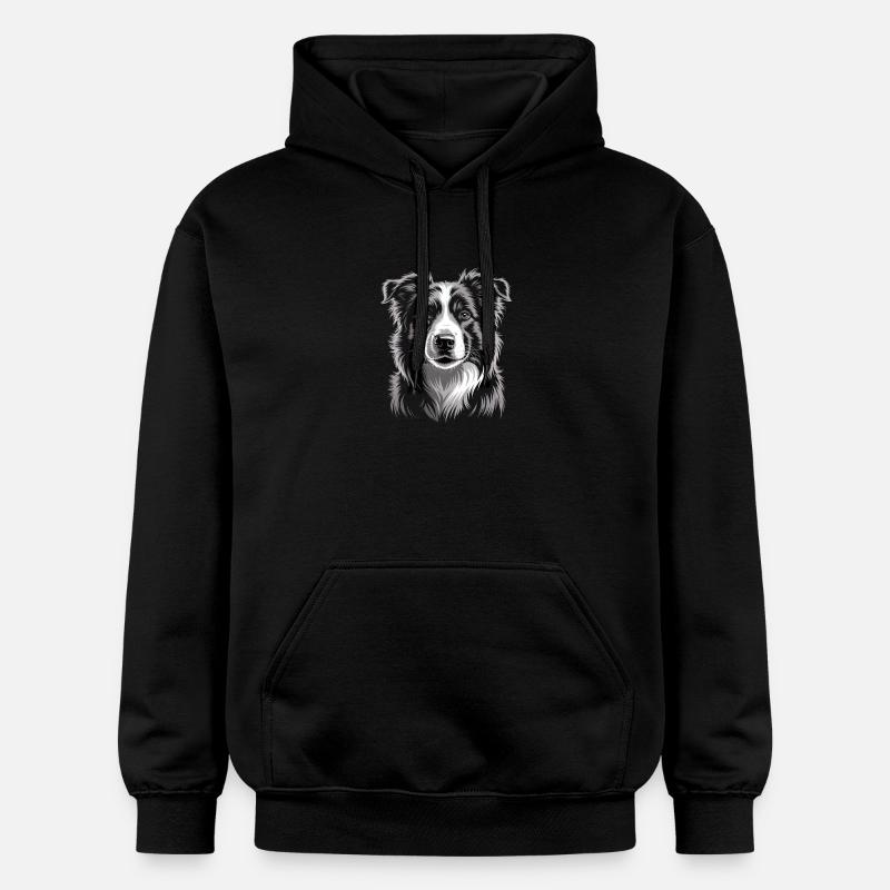 Boder Collie - Gildan Unisex Softstyle® Midweight Hoodie - Schwarz