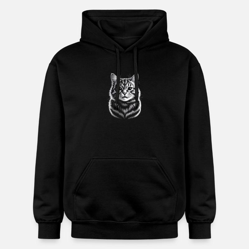 BKH britannique à poils courts - Sweat à capuche Softstyle® Gildan Unisexe - noir