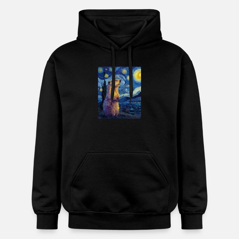 Murmeltier - Gildan Unisex Softstyle® Midweight Hoodie - Schwarz