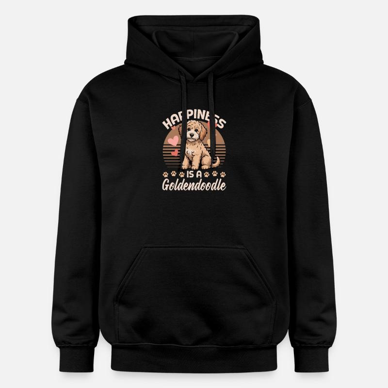 Race de chien Goldendoodle - Sweat à capuche Softstyle® Gildan Unisexe - noir