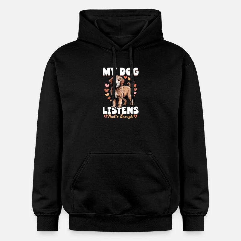 Race de chien Goldendoodle - Sweat à capuche Softstyle® Gildan Unisexe - noir