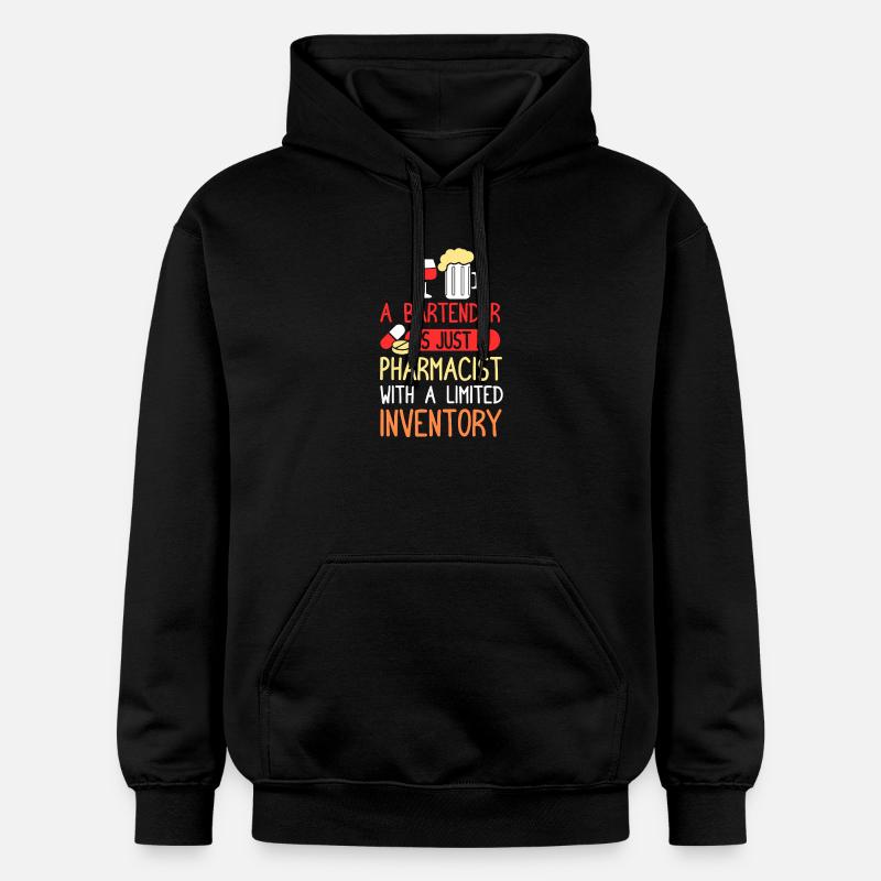 bartender waiter bartender bartender - Gildan Unisex Softstyle® Midweight Hoodie - black