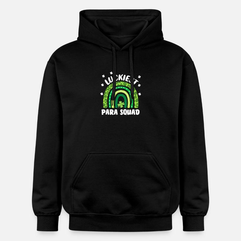 Luckiest Para Squad - Gildan Unisex Softstyle® Midweight Hoodie - black