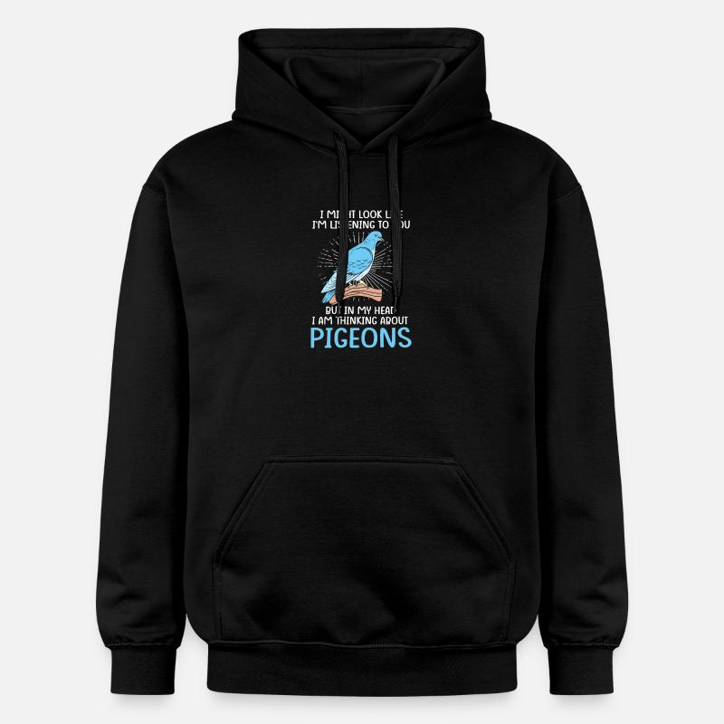 Pigeon pigeon - Sweat à capuche Softstyle® Gildan Unisexe - noir