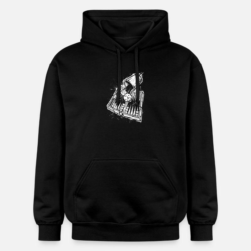 Backgammon | Brettspiel | Geschenk - Gildan Unisex Softstyle® Midweight Hoodie - Schwarz