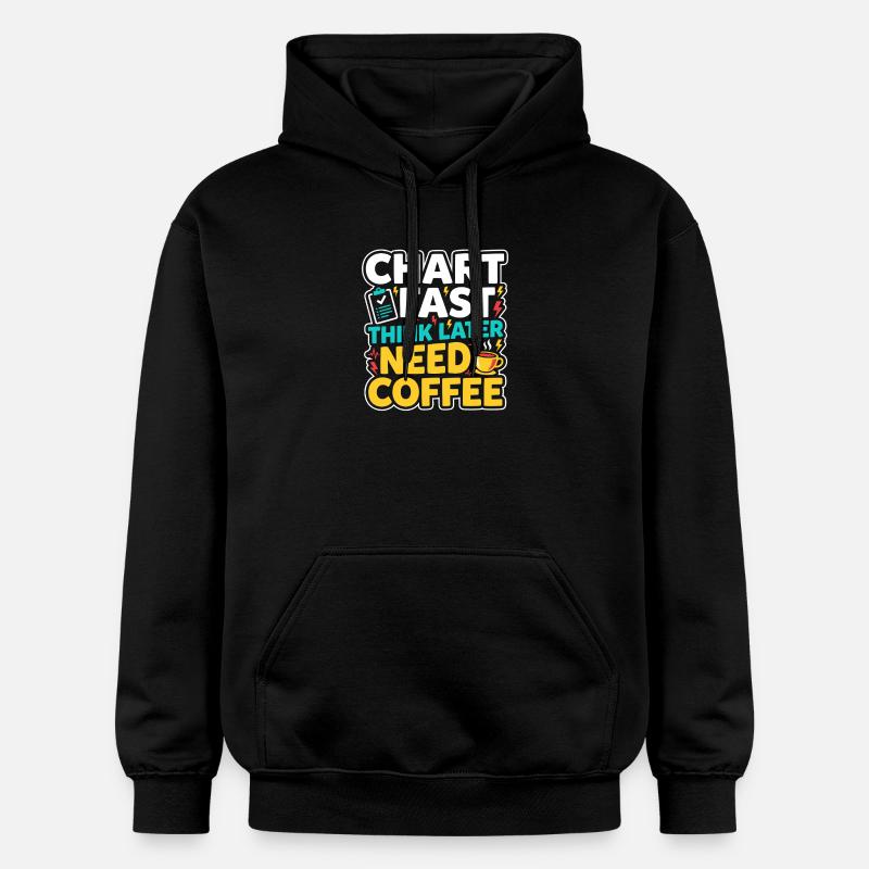 Nachtschicht-krankenschwester, Müde - Gildan Unisex Softstyle® Midweight Hoodie - Schwarz