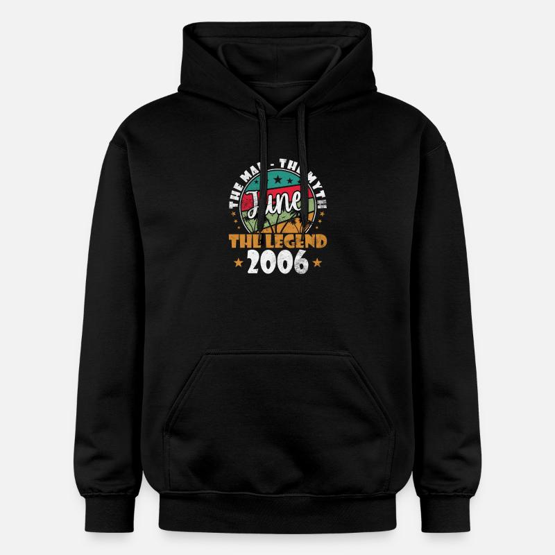 June The Legend 2006 Rétro - Sweat à capuche Softstyle® Gildan Unisexe - noir