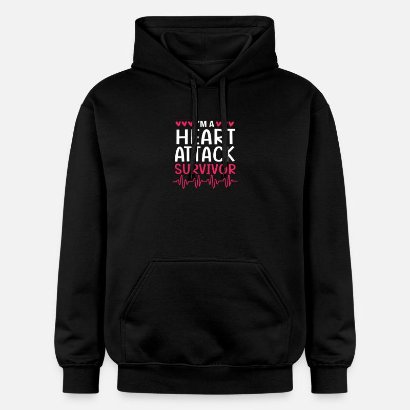 Crise cardiaque - Sweat à capuche Softstyle® Gildan Unisexe - noir