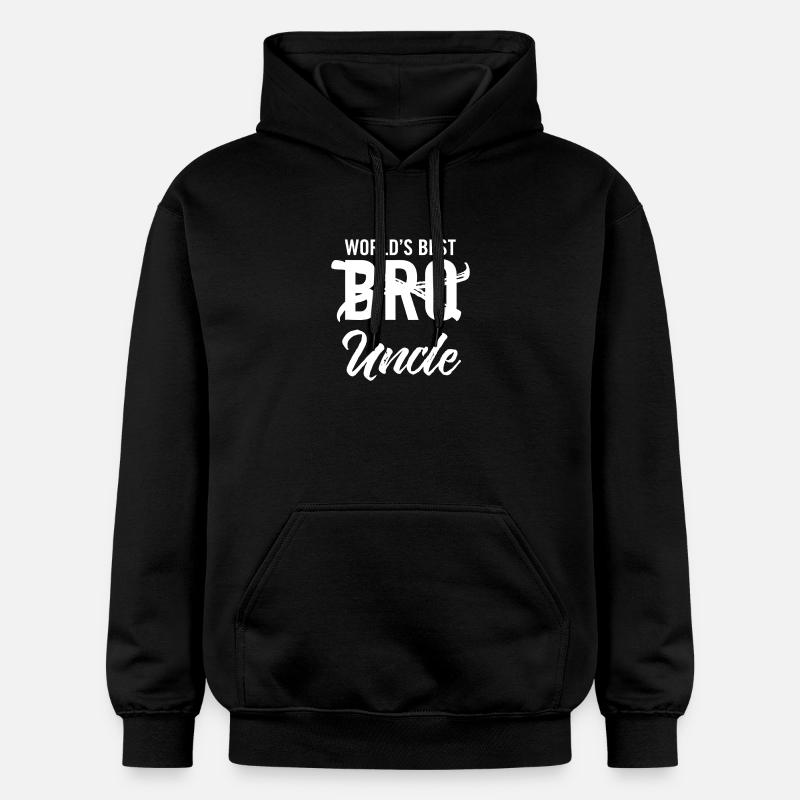 Le meilleur frère du monde Oncle - Sweat à capuche Softstyle® Gildan Unisexe - noir
