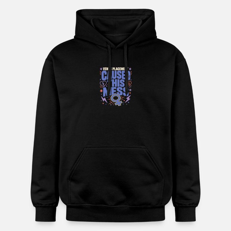 Signe de Vénus Astrologie de Vénus - Sweat à capuche Softstyle® Gildan Unisexe - noir
