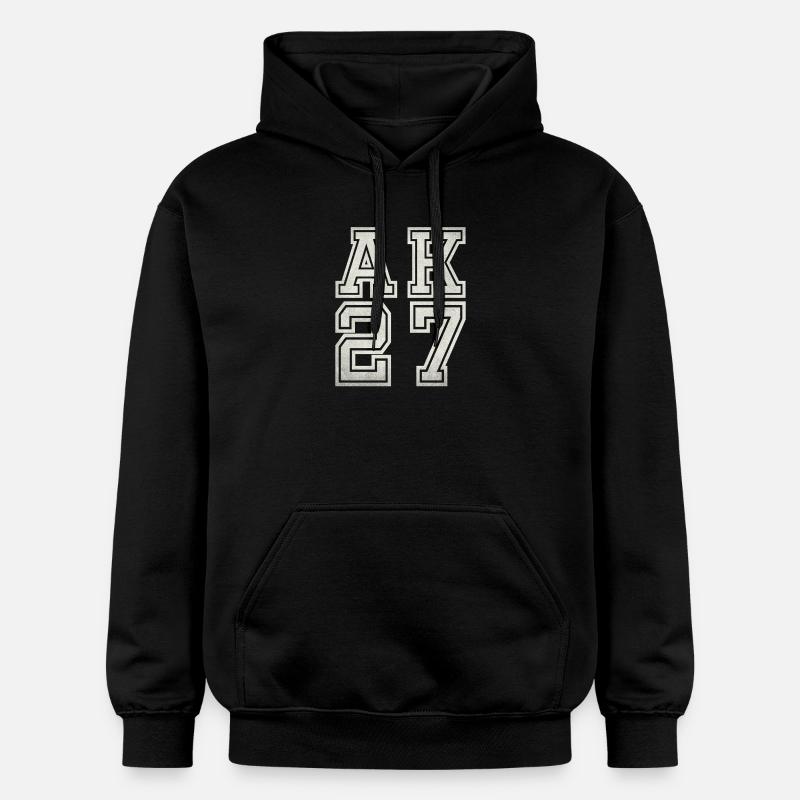 AK 27 - Sweat à capuche Softstyle® Gildan Unisexe - noir