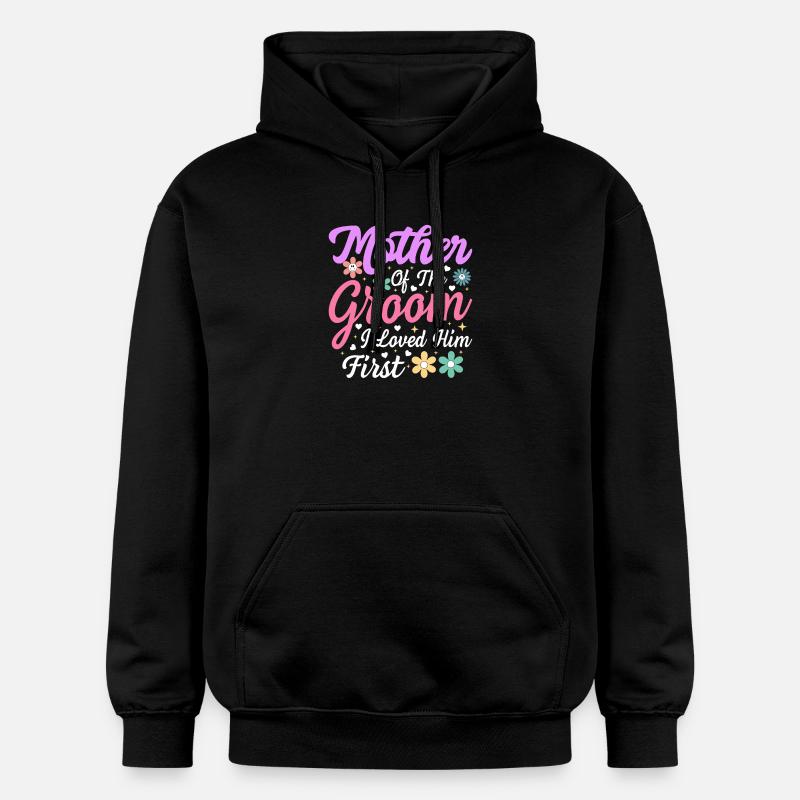 Mère du marié : Premier amour - Sweat à capuche Softstyle® Gildan Unisexe - noir