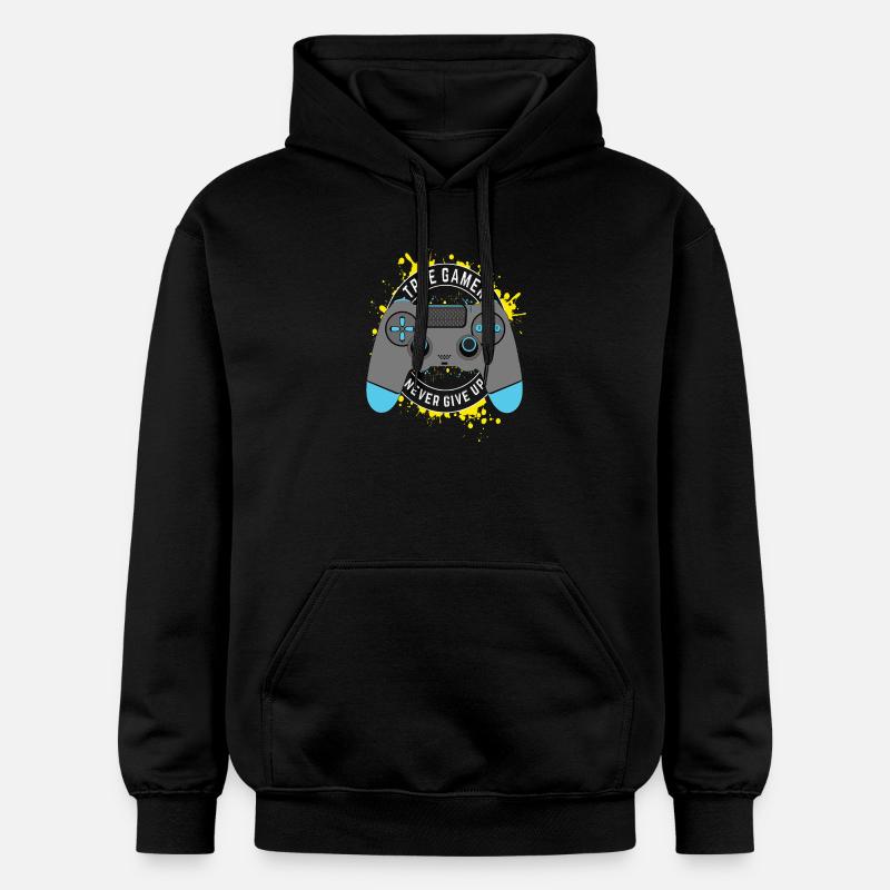 True Gamer - Ne jamais abandonner - Sweat à capuche Softstyle® Gildan Unisexe - noir
