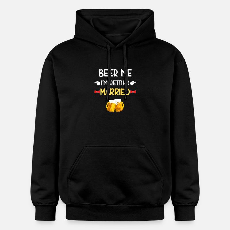 Bière, je me marie - Sweat à capuche Softstyle® Gildan Unisexe - noir