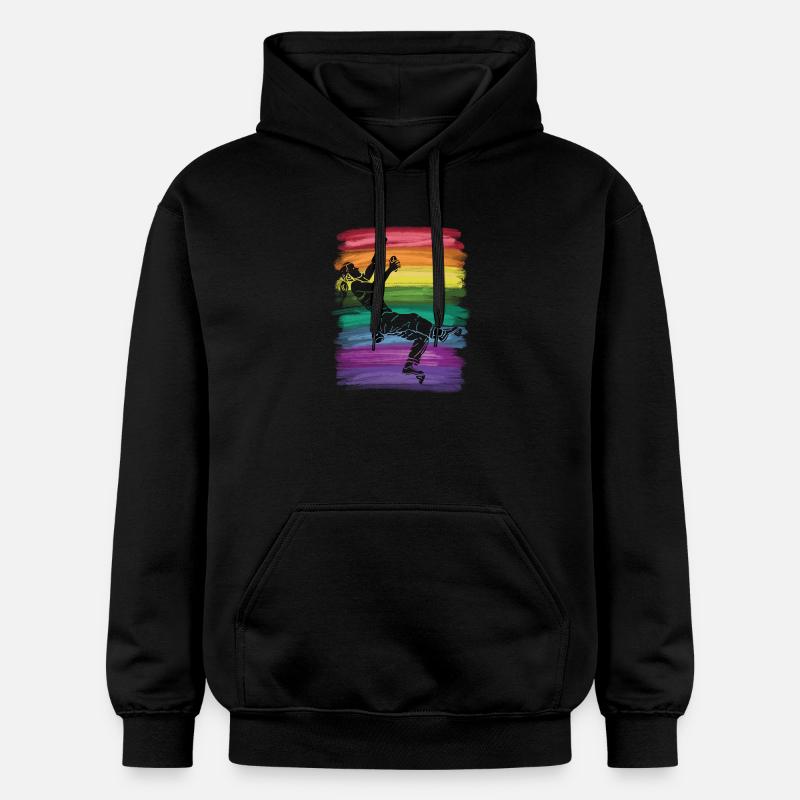 Boulderer Boulder Bouldern - Gildan Unisex Softstyle® Midweight Hoodie - Schwarz