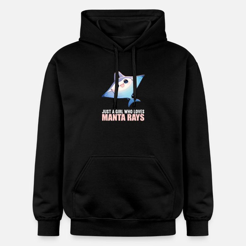Raies Manta Raies - Sweat à capuche Softstyle® Gildan Unisexe - noir