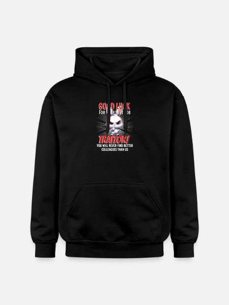 Drôle d’adieu collègue - Sweat à capuche Softstyle® Gildan Unisexe - noir