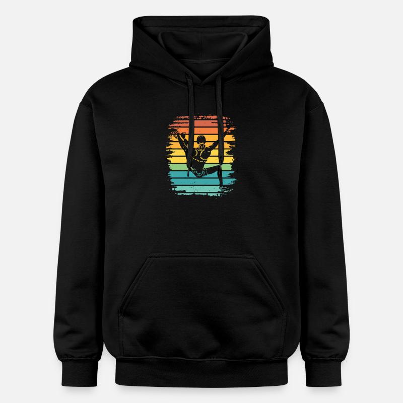Boulderer Boulder Bouldering - Gildan Unisex Softstyle® Midweight Hoodie - black