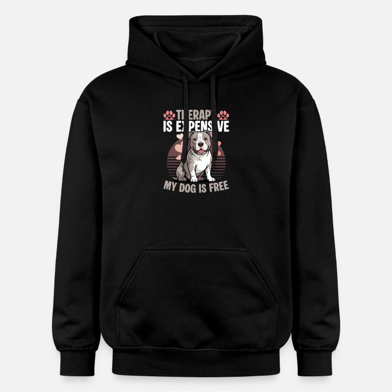 Pitbull Terrier Race de chien pittie - Sweat à capuche Softstyle® Gildan Unisexe - noir