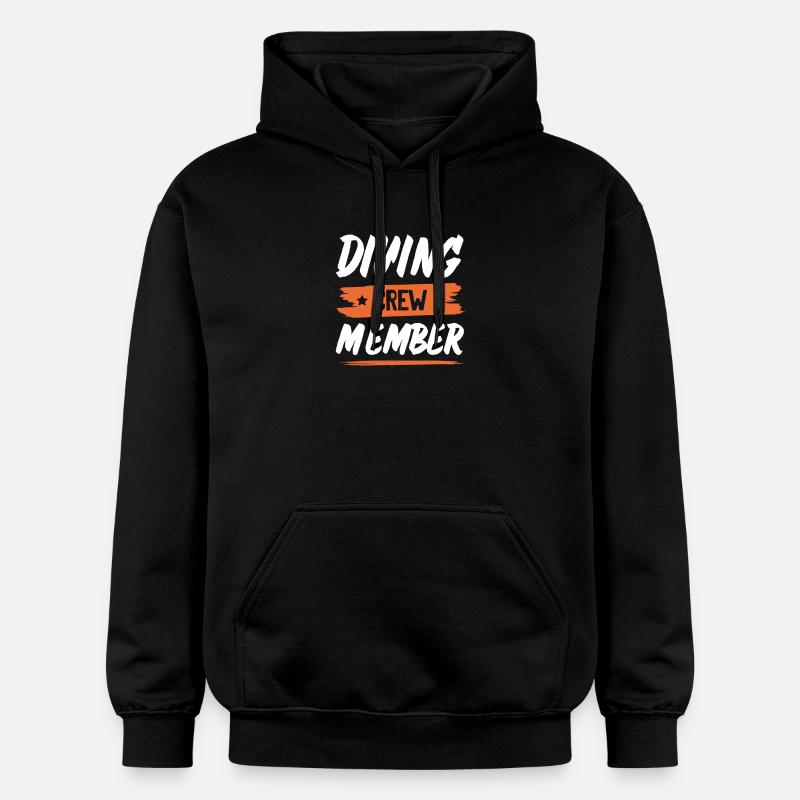 Drinking Crew - Gildan Unisex Softstyle® Midweight Hoodie - Schwarz