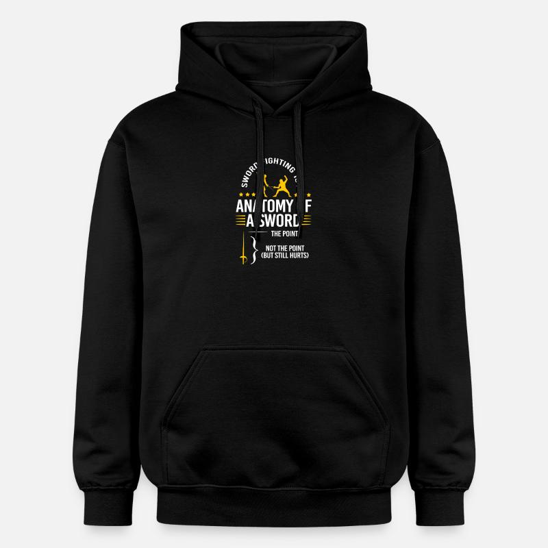 Fechten - Gildan Unisex Softstyle® Midweight Hoodie - Schwarz