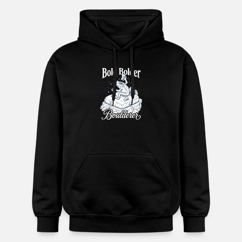 Bouldering Bold Bolder Boulderer - Sweat à capuche Softstyle® Gildan Unisexe - noir