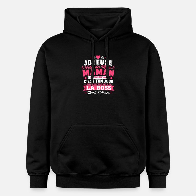 Maman chef - Sweat à capuche Softstyle® Gildan Unisexe - noir