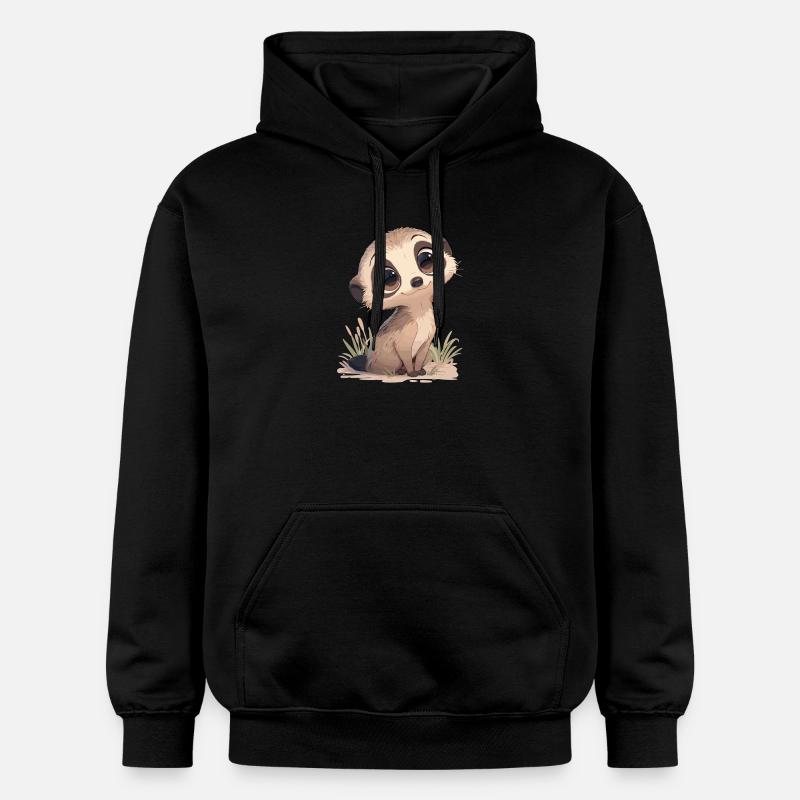 Suricate Erdmännchen - Sweat à capuche Softstyle® Gildan Unisexe - noir