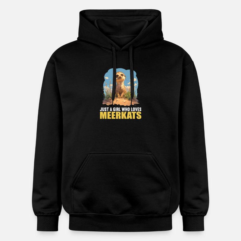 Suricate Erdmännchen - Sweat à capuche Softstyle® Gildan Unisexe - noir