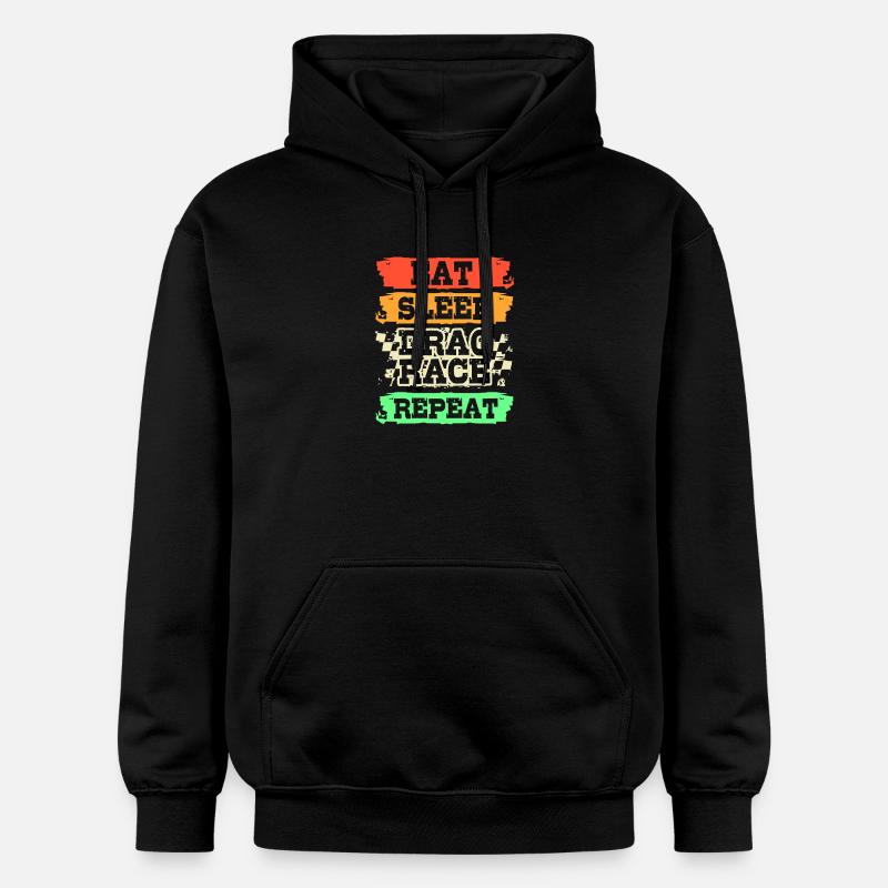Course de dragsters - Sweat à capuche Softstyle® Gildan Unisexe - noir