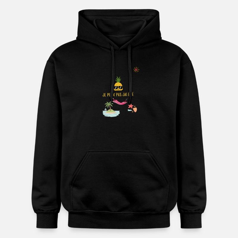 Ananas chic été hamac - Sweat à capuche Softstyle® Gildan Unisexe - noir