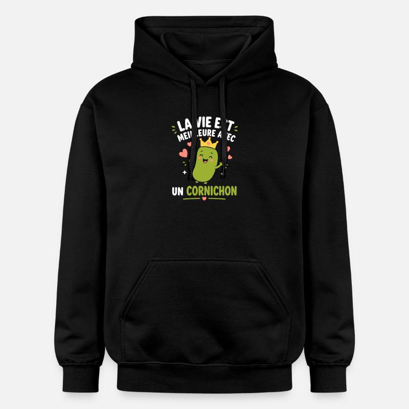 Cornichon - Sweat à capuche Softstyle® Gildan Unisexe - noir