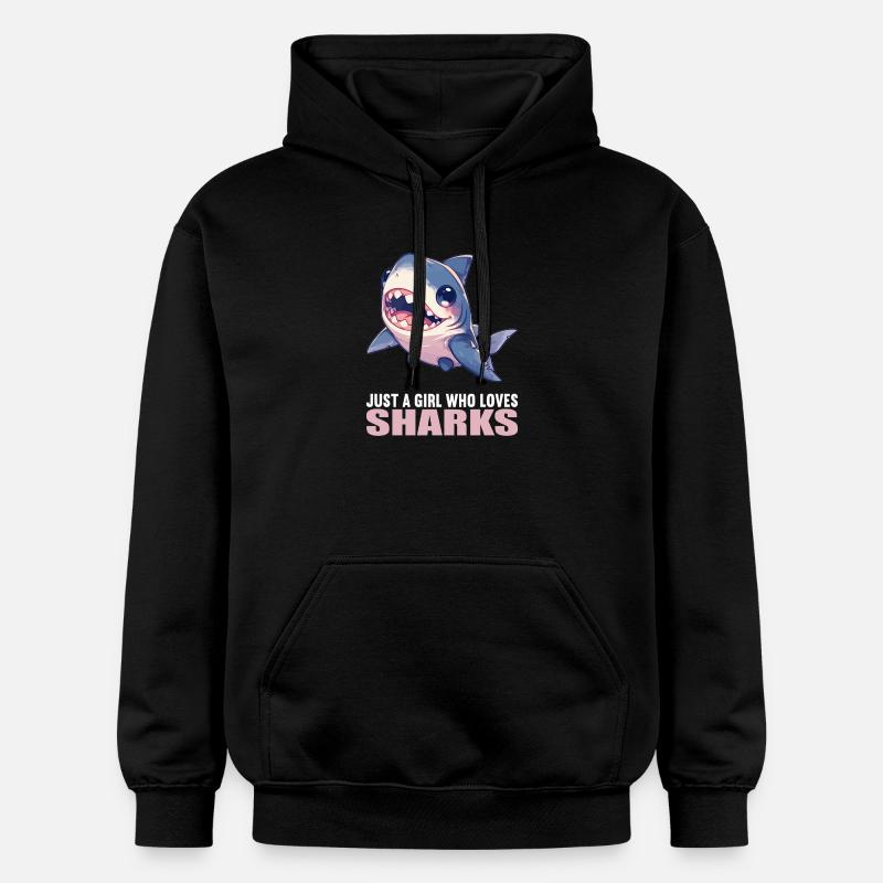 Requins Requin - Sweat à capuche Softstyle® Gildan Unisexe - noir
