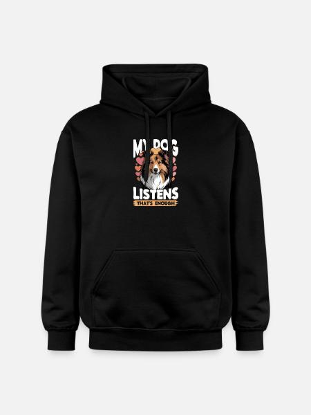 Shetland Sheepdog Sheltie Dog Breed - Gildan Unisex Softstyle® Midweight Hoodie - black