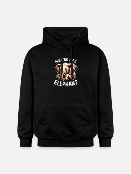 Elephant Sayings Elephant Funny Elephant Gift - Gildan Unisex Softstyle® Midweight Hoodie - black