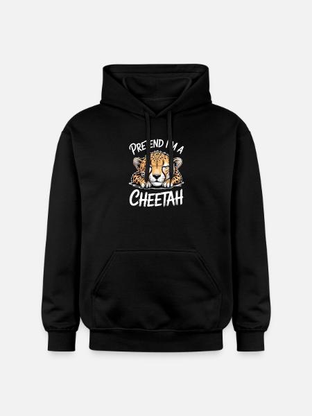 Cheetah Sayings Cheetah Funny Cheetah Gift - Gildan Unisex Softstyle® Midweight Hoodie - black