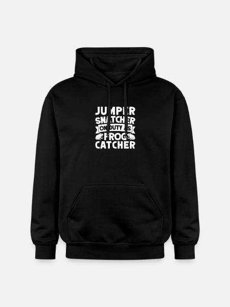 Frog Catcher Jumper Snatcher Frog - Gildan Unisex Softstyle® Midweight Hoodie - black