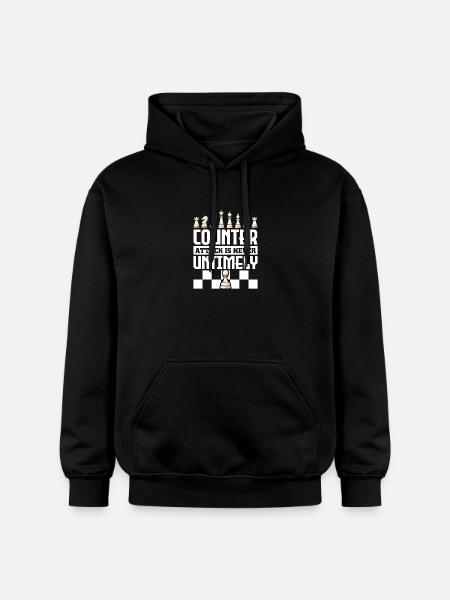 Chess Chess Player Chessboard - Gildan Unisex Softstyle® Midweight Hoodie - black