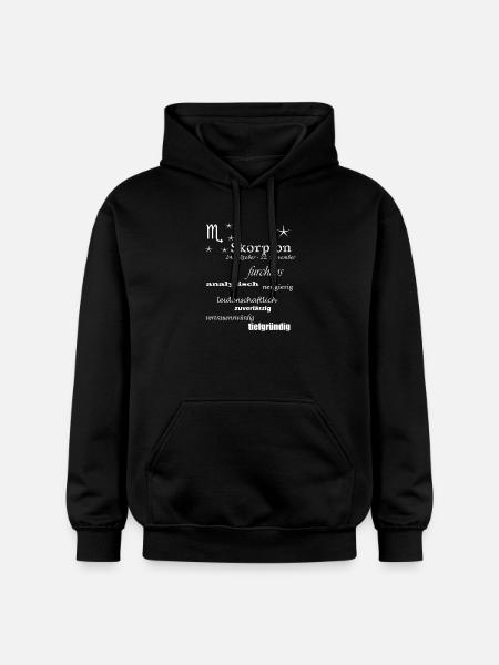 Skorpion_Sternzeichen - Gildan Unisex Softstyle® Midweight Hoodie - Schwarz