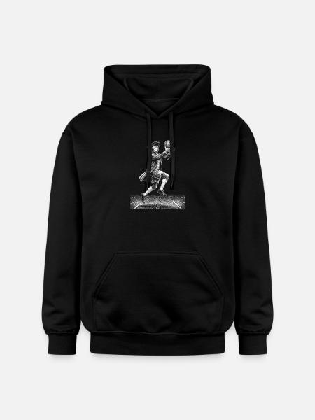 John Adams Basketball - Gildan Unisex Softstyle® Midweight Hoodie - black